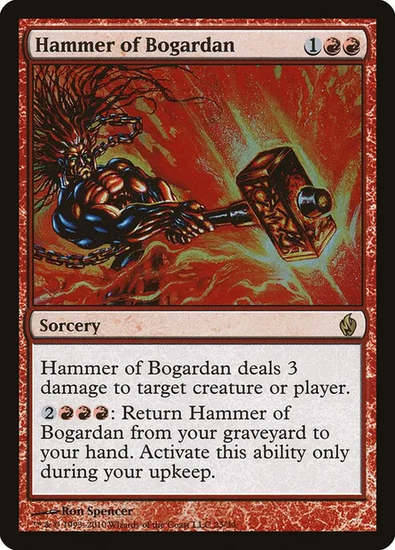 Marteau du bogardan, carte Magic PD2 23 — extension Premium Deck Series: Fire and Lightning