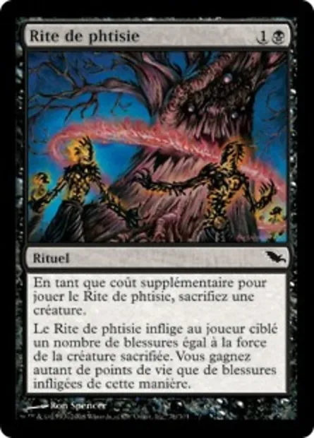 Rite de phtisie, carte Magic SHM 76 — extension Sombrelande
