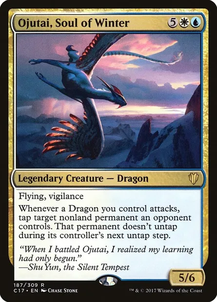Ojutai, Soul of Winter, Magic card C17 187 — Commander 2017 set