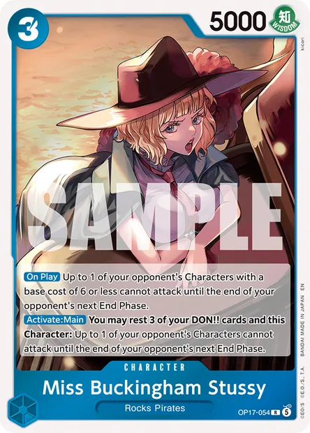 Miss Buckingham Stussy, One Piece card OP17-054 — THE WORLD’S STRONGEST WARRIORS set