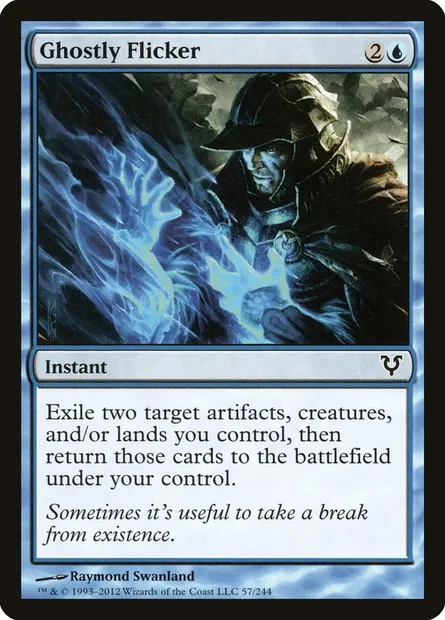 Ghostly Flicker, Magic card AVR 57 — Avacyn Restored set