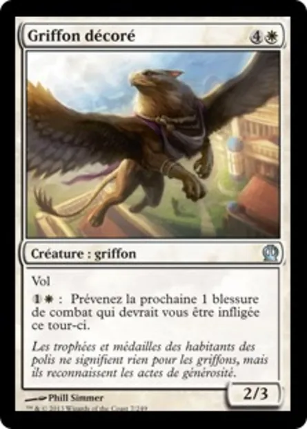 Griffon décoré, carte Magic THS 7 — extension Theros