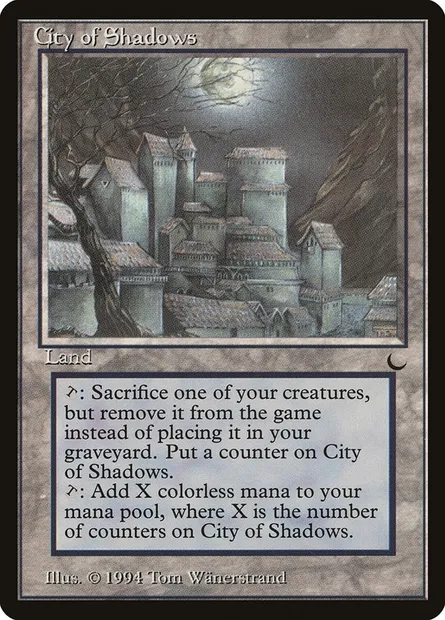 City of Shadows, Magic card DRK 116 — The Dark set