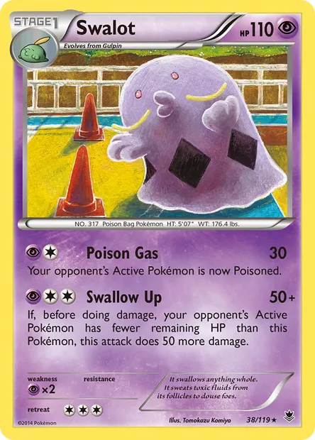 Swalot, Pokémon card PHF 38 — Phantom Forces set