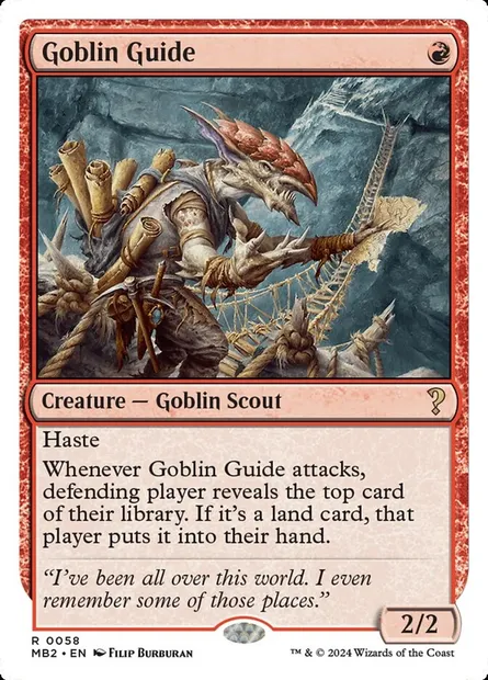 Goblin Guide, Magic card MB2 58 — Mystery Booster 2 set