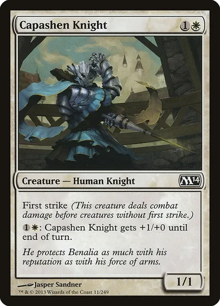 Capashen Knight, Magic card M14 11 — Magic 2014 set