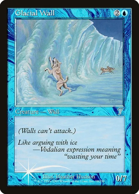 Glacial Wall, Magic card 7ED 78★ — Seventh Edition set