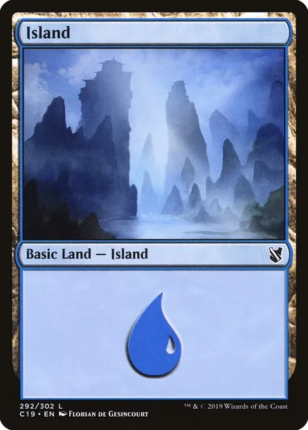 Island, Magic card C19 292 — Commander 2019 set