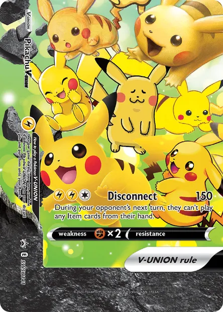 Pikachu V-UNION, Pokémon card SWSH 141 — SWSH Black Star Promos set
