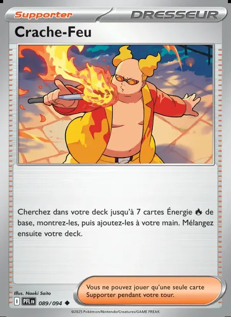 Crache-Feu, carte Pokémon PFL 089 — extension Flammes Fantasmagoriques