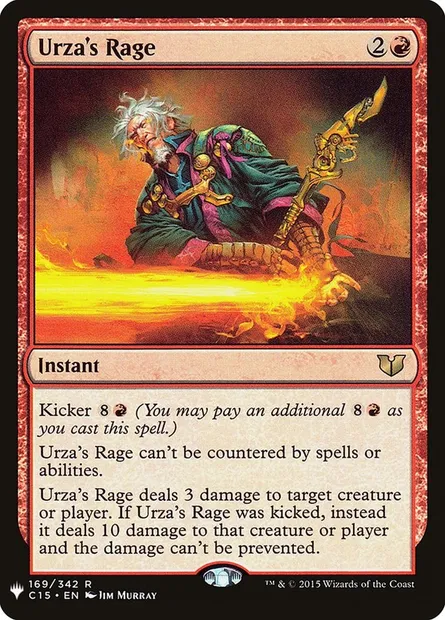 Urza's Rage, Magic card PLST C15-169 — The List set