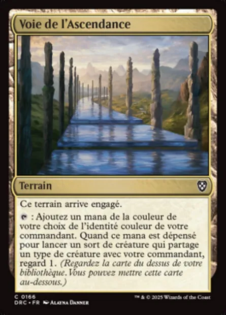 Voie de l'Ascendance, carte Magic DRC 166 — extension Aetherdrift Commander