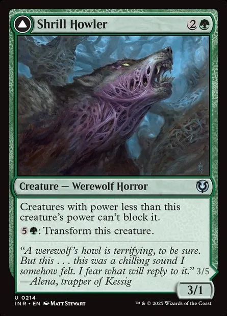 Shrill Howler // Howling Chorus, Magic card INR 214 — Innistrad Remastered set