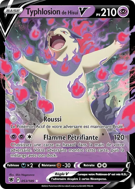 Typhlosion de Hisui V, carte Pokémon ASR 053 — extension Astres Radieux