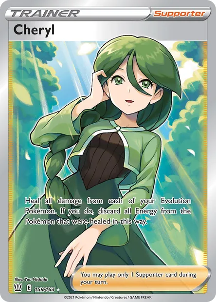 Cheryl, Pokémon card BST 159 — Battle Styles set