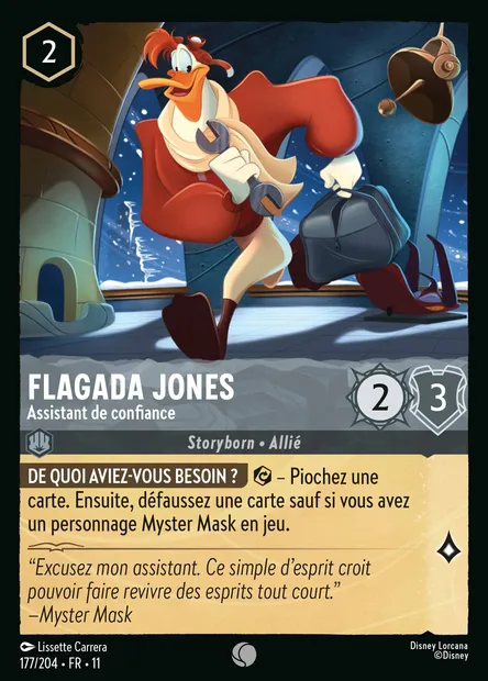 Flagada Jones - Assistant de confiance, carte Disney Lorcana CH11-177 — extension Givresort