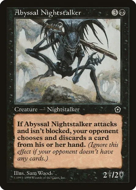 Abyssal Nightstalker, Magic card P02 61 — Portal Second Age set