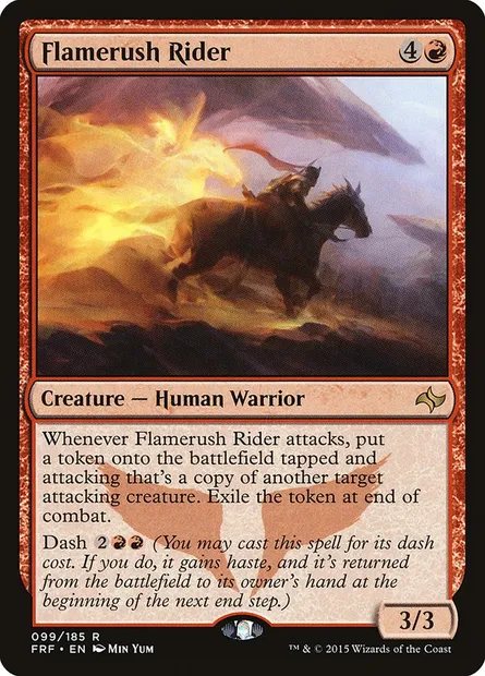 Flamerush Rider, Magic card FRF 99 — Fate Reforged set