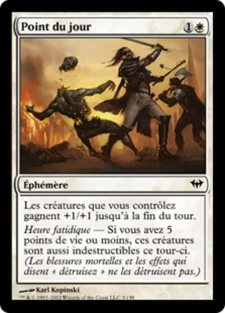 Point du jour, carte Magic DKA 3 — extension Obscure Ascension