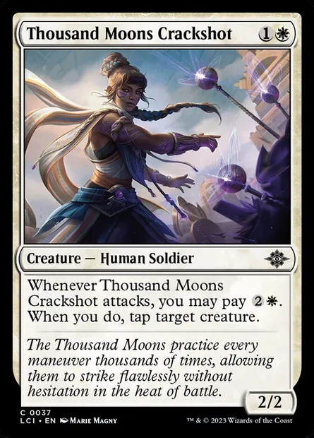 Thousand Moons Crackshot, Magic card LCI 37 — The Lost Caverns of Ixalan set