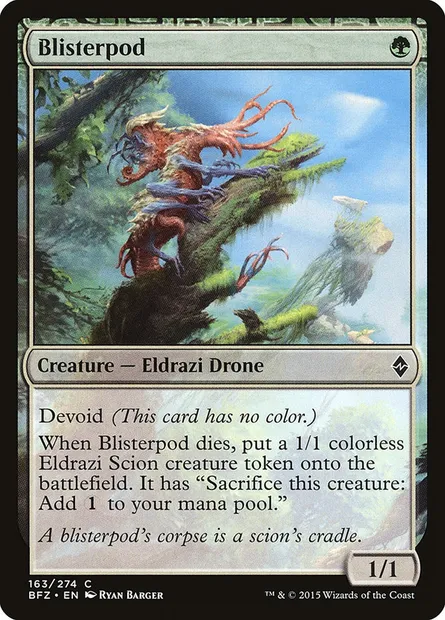 Blisterpod, Magic card BFZ 163 — Battle for Zendikar set