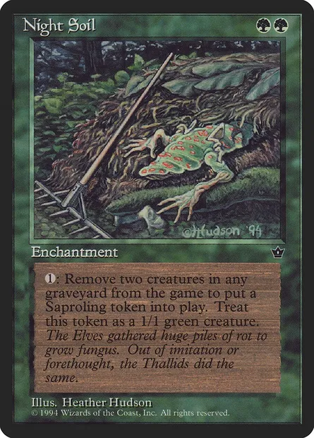 Night Soil, Magic card FEM 71b — Fallen Empires set