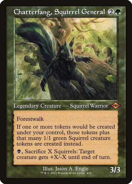 Chatterfang, Squirrel General, Magic card MH2 410 — Modern Horizons 2 set