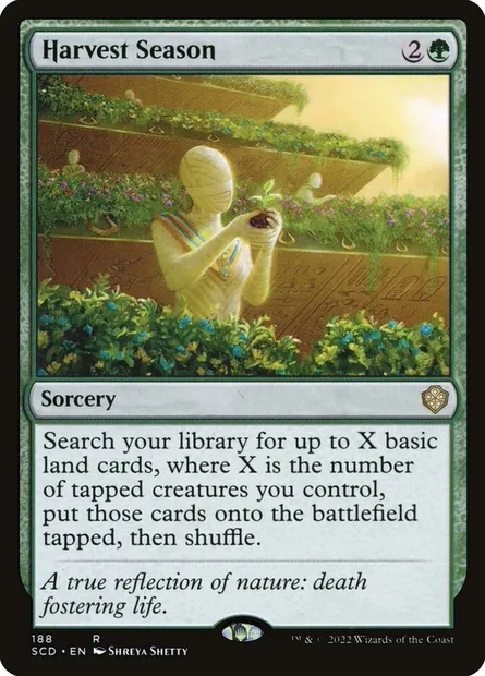 Saison des récoltes, carte Magic SCD 188 — extension Starter Commander Decks