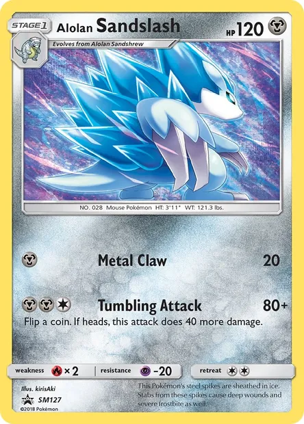Alolan Sandslash, Pokémon card SM 127 — SM Black Star Promos set