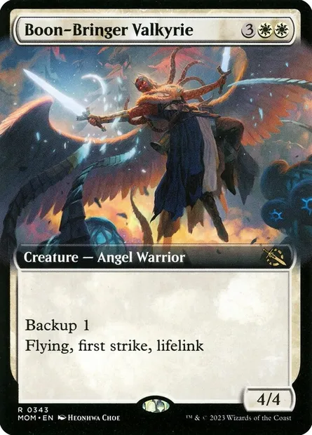 Boon-Bringer Valkyrie, Magic card MOM 343 — March of the Machine set
