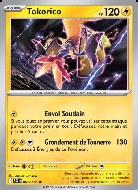 Tokorico, carte Pokémon ASC 067 — extension Héros Transcendants