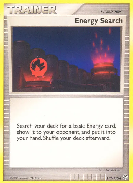 Energy Search, Pokémon card DP 117 — Diamond & Pearl set