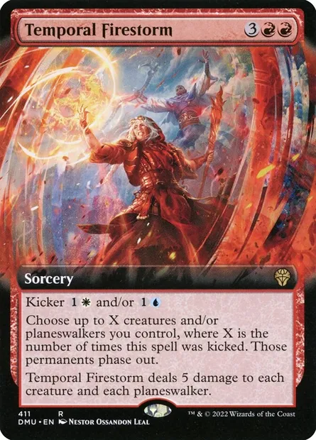 Temporal Firestorm, Magic card DMU 411 — Dominaria United set
