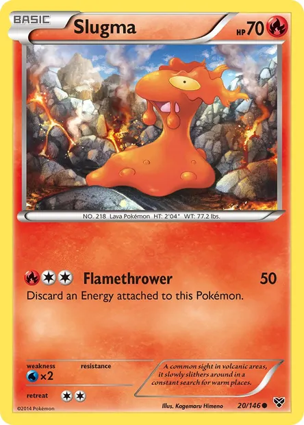 Slugma, Pokémon card XY 20 — XY set