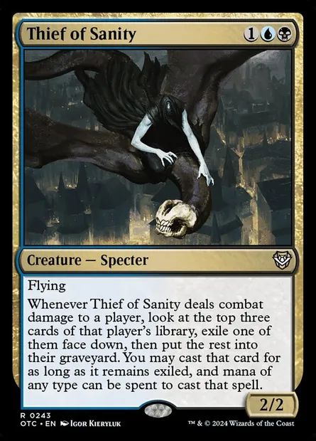Thief of Sanity, Magic card OTC 243 — Outlaws of Thunder Junction Commander set