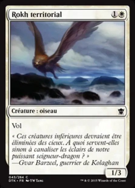 Rokh territorial, carte Magic DTK 43 — extension Les Dragons de Tarkir