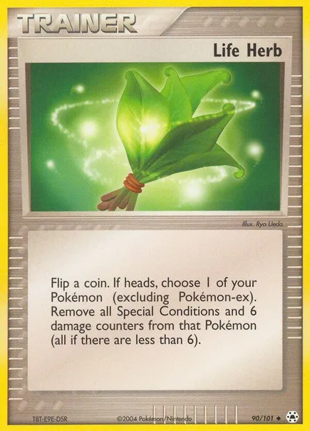 Life Herb, Pokémon card HL 90 — Hidden Legends set