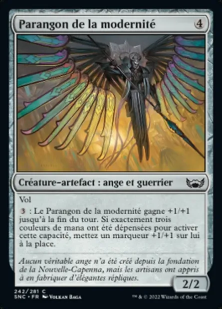 Parangon de la modernité, carte Magic SNC 242 — extension Les rues de la Nouvelle-Capenna