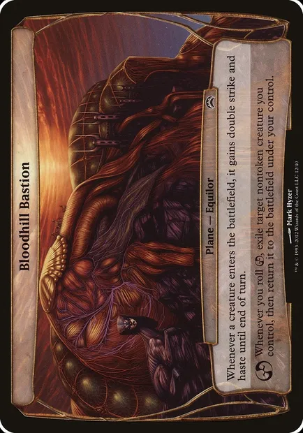 Bloodhill Bastion, Magic card OPC2 12 — Planechase 2012 Planes set