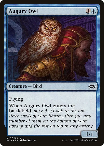 Augury Owl, Magic card PCA 14 — Planechase Anthology set