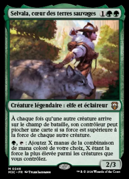 Selvala, cœur des terres sauvages, carte Magic M3C 246 — extension Modern Horizons 3 Commander