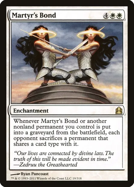 Martyr's Bond, Magic card CMD 19 — Commander 2011 set