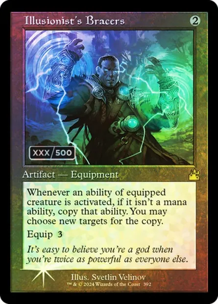 Illusionist's Bracers, Magic card RVR 392z — Ravnica Remastered set