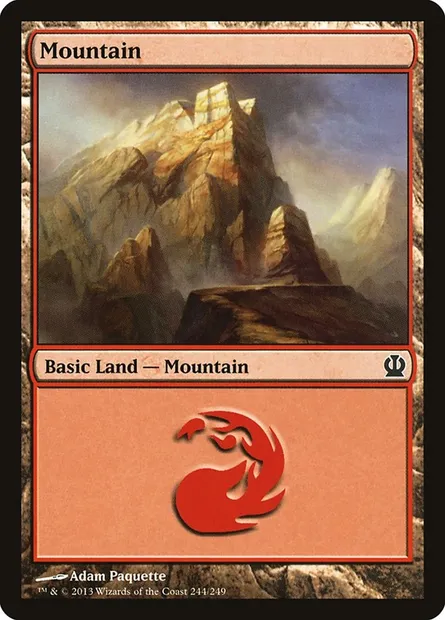 Mountain, Magic card THS 244 — Theros set