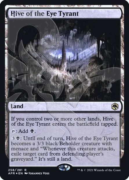 Hive of the Eye Tyrant, Magic card PAFR 258a — Adventures in the Forgotten Realms Promos set