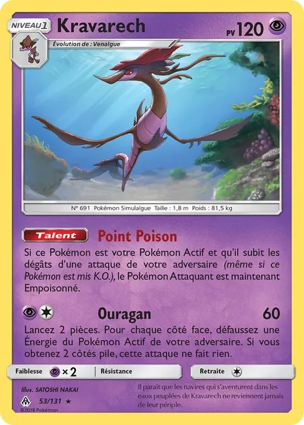 Kravarech, carte Pokémon FLI 53 — extension Lumière Interdite