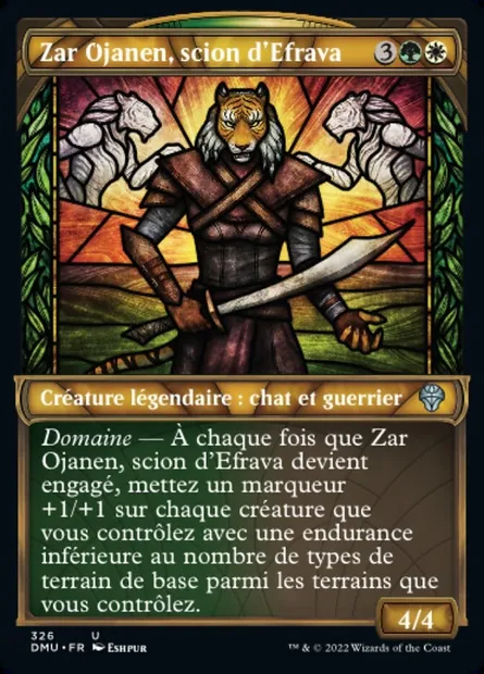 Zar Ojanen, scion d'Efrava, carte Magic DMU 326 — extension Dominaria Uni
