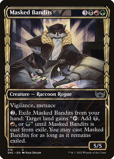 Masked Bandits, Magic card SNC 319 — Streets of New Capenna set