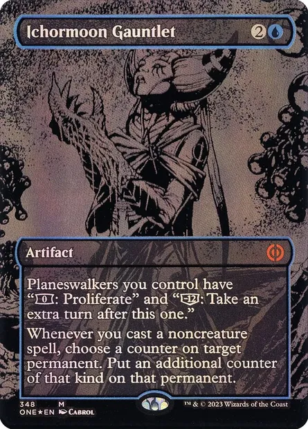Ichormoon Gauntlet, Magic card ONE 348 — Phyrexia: All Will Be One set