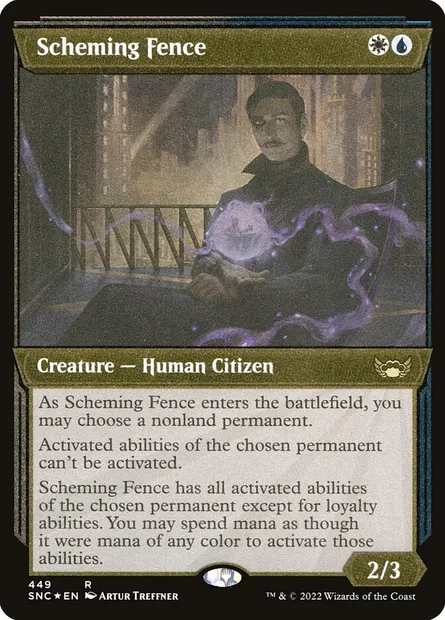 Scheming Fence, Magic card SNC 449 — Streets of New Capenna set